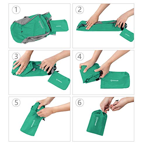 ZOMAKE Mochila plegable ultraligera de 18 litros – Pequeña m