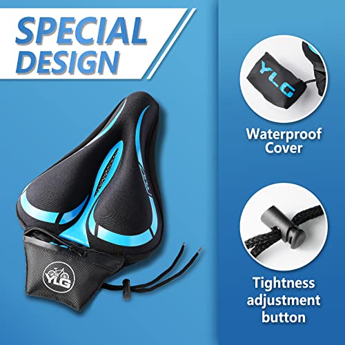 YLG Funda de asiento de bicicleta, espuma viscoelástica y ge