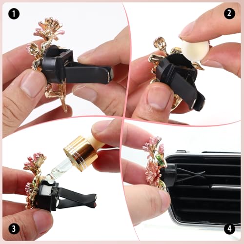 2 clips de ventilación para ambientador de automóvil, diseño