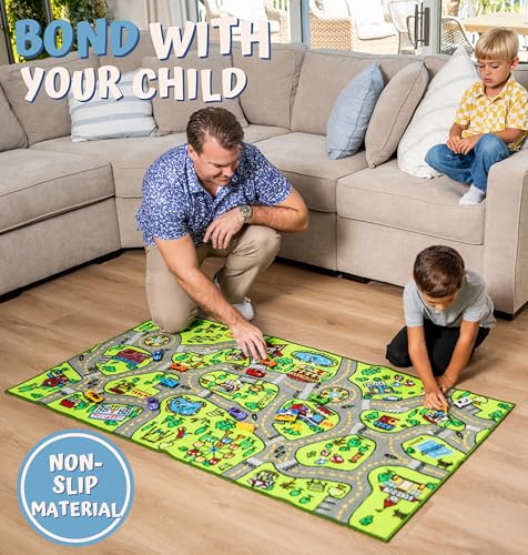 ToyVelt Alfombra de juegos para niños – Alfombra educativa d