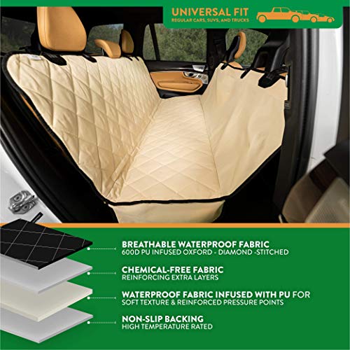 Funda de peluche Paws Pet para asiento trasero de Suv, imper