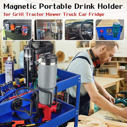 Portavasos magnético, paquete de 2 unidades, soporte magnéti