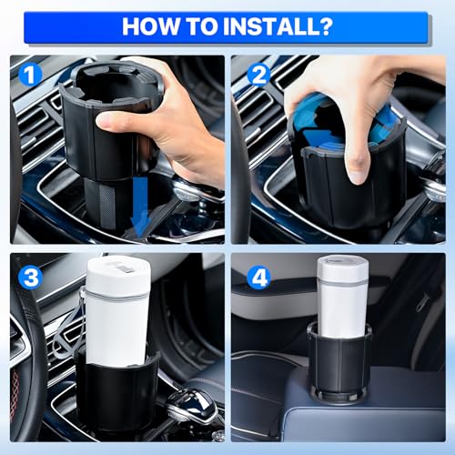 Adaptador expansor para portavasos de automóvil, compatible