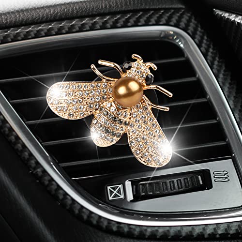 Car Bling Bee Clips de ventilación de aire oro+oro