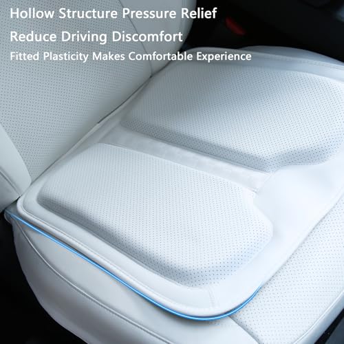 Cojín de asiento de automóvil blanco para Tesla Model Y 3 Hi