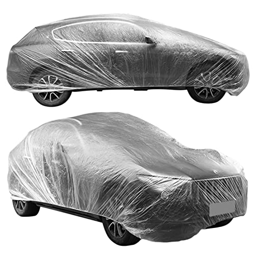 Paquete de 4 fundas desechables de plástico para automóvil,