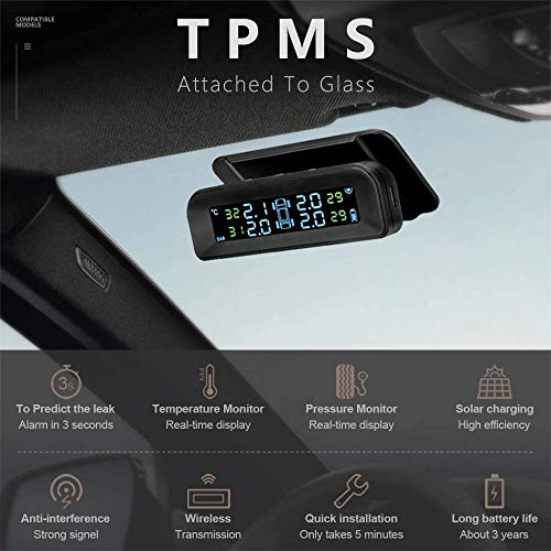 Sistema de monitoreo de presión de neumáticos TPMS solar ina