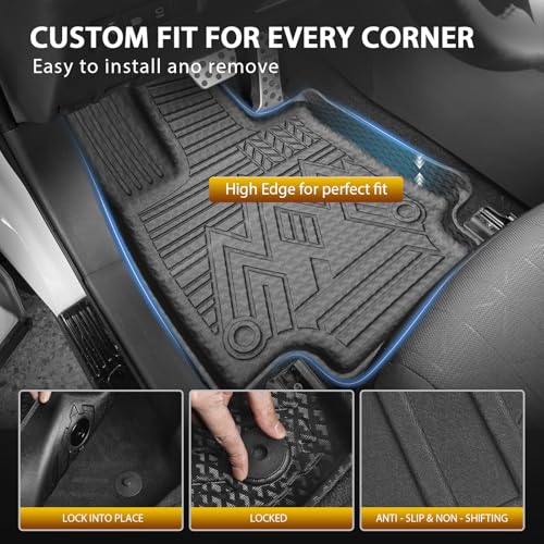 Powerty Tapete de suelo para Toyota RAV4 2019-2025, tapete d