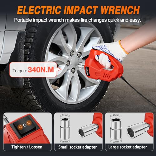 Nilight Kit de gato eléctrico para automóvil hidráulico de 5
