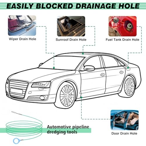 Herramienta de limpieza de drenaje de techo corredizo automá
