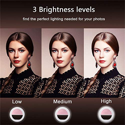 Z Fashion Mini anillo de luz para teléfonos móviles, lámpara