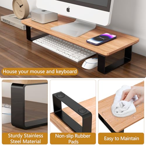 YUMORE Soporte de madera para monitor de computadora para es