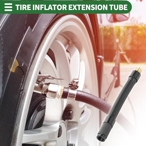 Motoforti Tubo de extensión universal para inflador de neumá