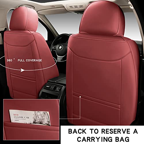 Fundas de asiento de automóvil de cuero de cobertura complet