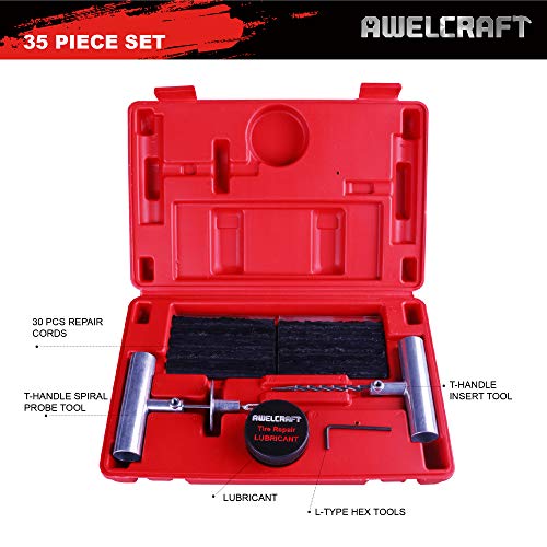 Kit universal de 35 piezas de tapones de neumáticos resisten