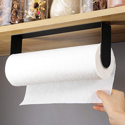 YIGII Soporte de pared para toallas de papel negro, para deb