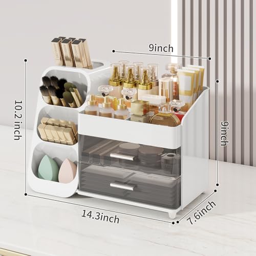 Organizador de maquillaje con cajones para tocador, kit de a