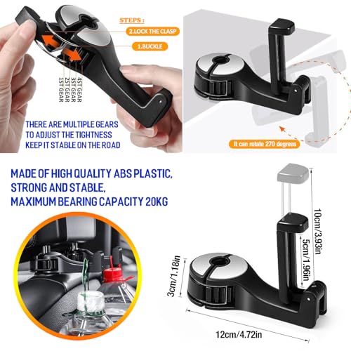 Expansor de portavasos de automóvil de 3 piezas con posavaso