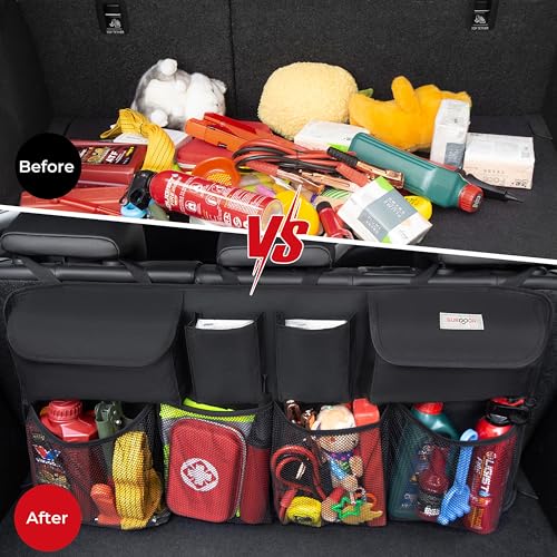 SURDOCA Organizador colgante de maletero para SUV, [mejorado