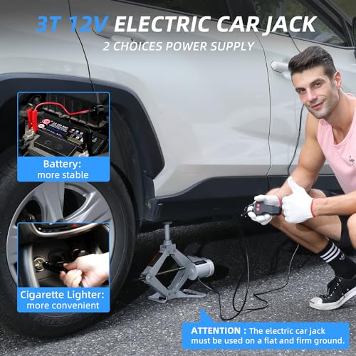 STANDTALL - Gato eléctrico para autos, gato de piso para aut