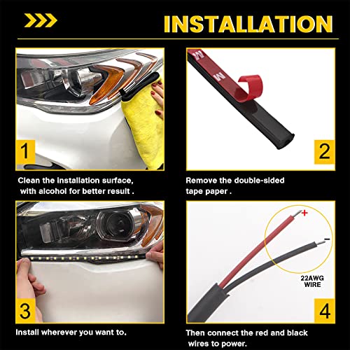 EverBright - Tira de luces LED azules para carrito de golf p