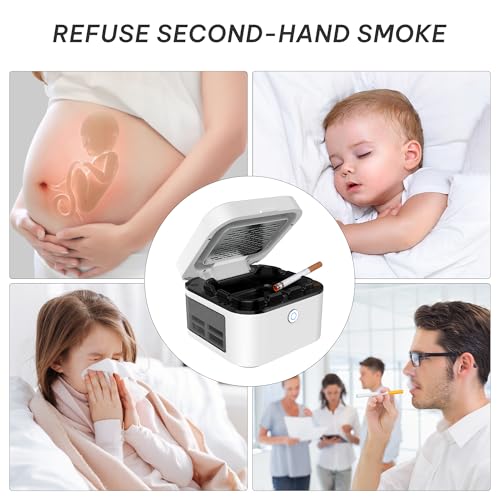 Cenicero sin humo, cenicero multifuncional, purificador de c