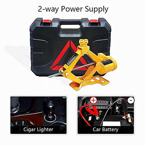 Gato eléctrico para automóvil de 2 toneladas y 12 V con caja