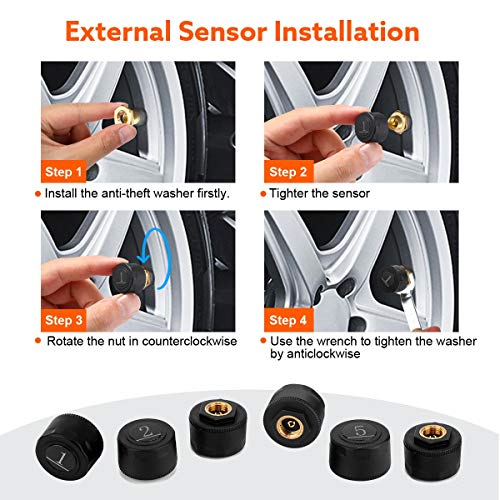 Blueskysea TPMS Sistema de monitoreo de presión de neumático