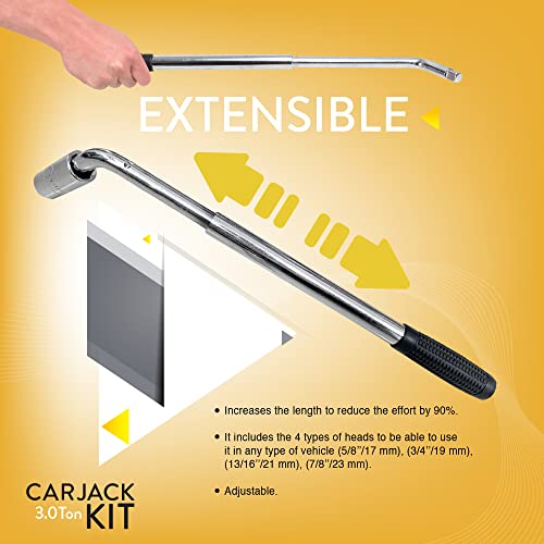 Kit de gato de automóvil | Gato de tijera para automóvil de