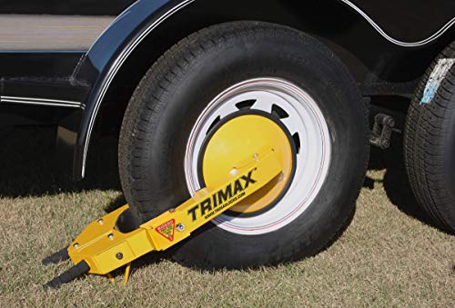 Trimax TWL100 Ultra-Max Bloqueo de rueda ajustable, amarillo