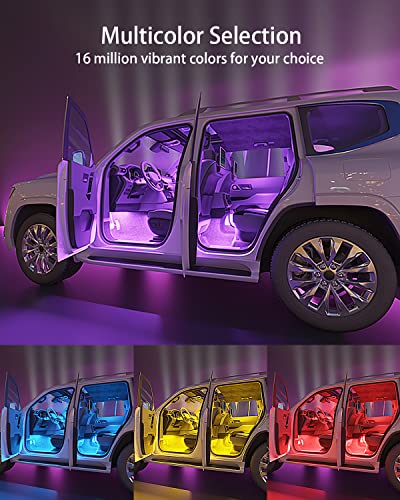 Keepsmile Accesorios de luces interiores de coche, control d