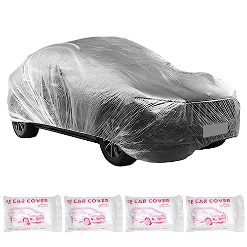 Paquete de 4 fundas desechables de plástico para automóvil,