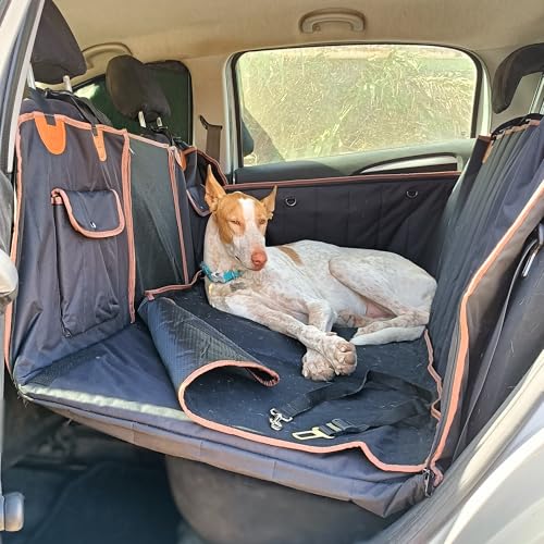 Funda de asiento para perro para asiento trasero, parte infe