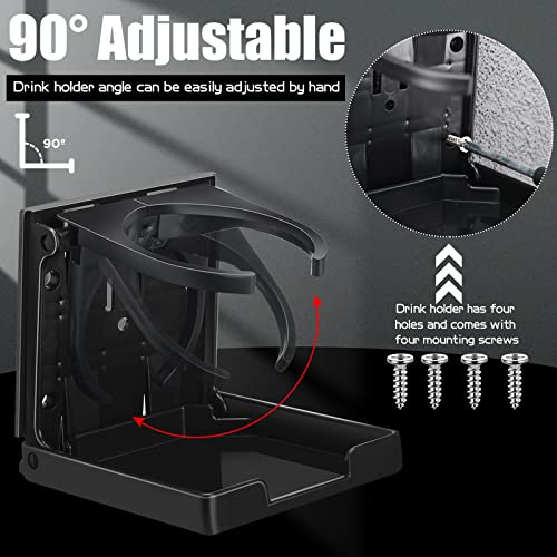 Portavasos plegable para barco, soporte ajustable para bebid