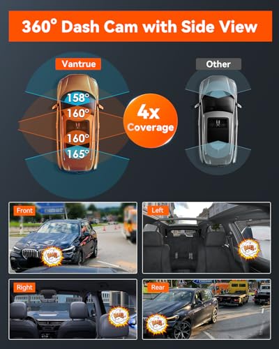 Vantrue N5 4 canales WiFi 360° todos los lados Dash Cam, STA