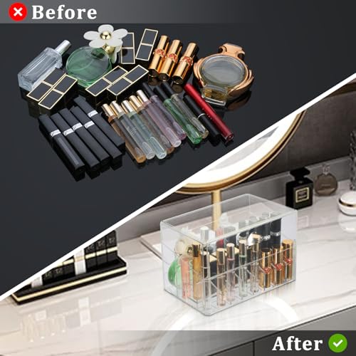 ELLDOO Organizador de perfume Rollerball, 26 espacios de acr