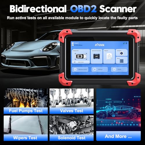 XTOOL - Escáner automotriz OBD2 bidireccional D7: V2.0, herr