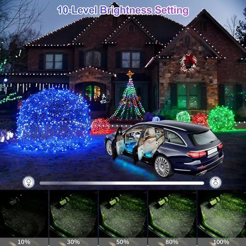 PIFOOG Luces interiores de coche LED inalámbricas RGB coches