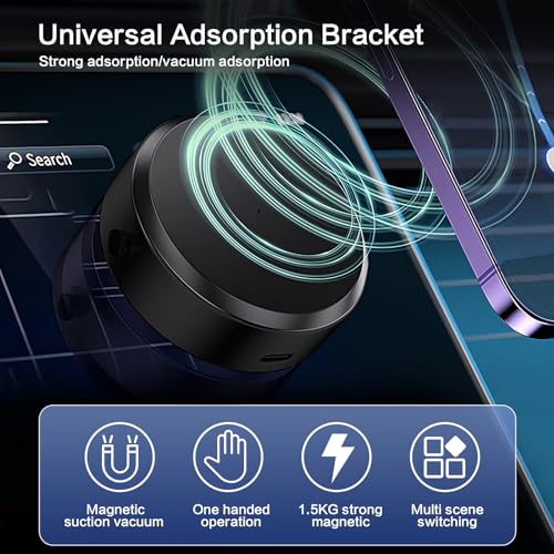 Soporte magnético para teléfono celular, rotación de 360°, s
