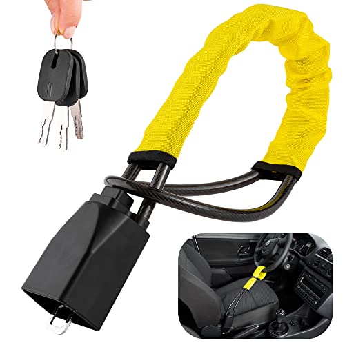 Zento - Cerradura de cinturón de seguridad antirrobo para vo