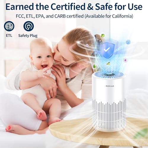 ZXBEER H13 Purificador de aire True HEPA con control remoto,