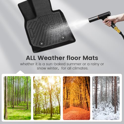 KMF Custom Fit Floor Mats for BMW X3 2025, All Weather TPE W