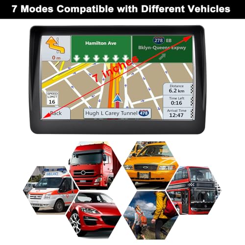 Navegador GPS para automóvil, último mapa 2025, pantalla HD