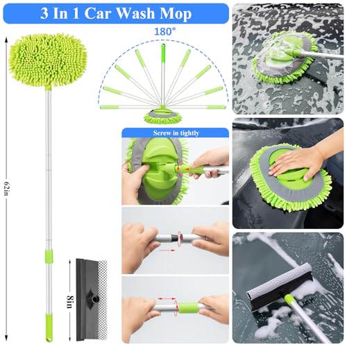 AUTODECO Kit de limpieza de 42 piezas de lavado de autos, ki