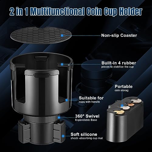 Paquete de 2 expansores de vasos para automóvil con soporte