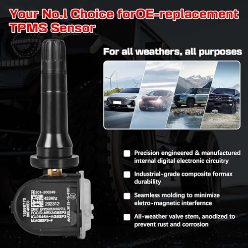 RLP Juego de 4 TPMS Sensor de Sistema de Monitoreo de Presió