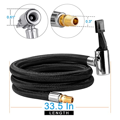 Adaptador de manguera de inflador de neumáticos alargado mej