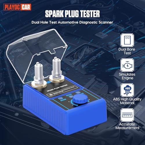PLAYOCCAR Probador de bujías de 110 V, detector de enchufe d