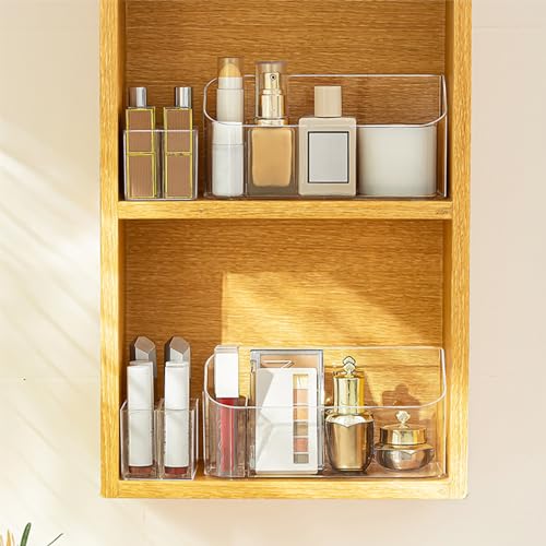 SUNFICON Bandeja de maquillaje, organizador de cosméticos, v