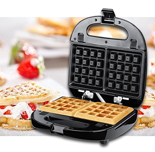 ZZ S6141A-B sandwichera 4 en 1 para desayuno, waffle, omelet